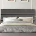 Ver imagem 1 de Painel Estofada Argentina 160cm Queen Size Para Cama Box Quarto Suede Cinza Escuro Grafite - Gat Mag