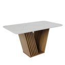 Ver imagem 6 de Conjunto Mesa Tampo Marmorizado com 6 Cadeiras Ibiza Ediane Yescasa