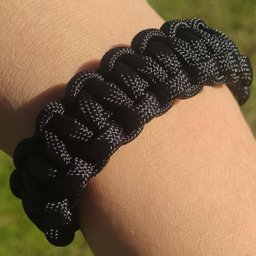 Pulseira Paracord 550lb Bracelete Tático 2,5m Corda De Sobrevivência Preto - 4 Pulseira Paracord 550lb Bracelete Tático 2,5m Corda De Sobrevivência Preto - 4