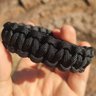 Pulseira Paracord 550lb Bracelete Tático 2,5m Corda De Sobrevivência Preto - 2