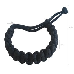 Pulseira Paracord 550lb Bracelete Tático 2,5m Corda De Sobrevivência Preto - 3 Pulseira Paracord 550lb Bracelete Tático 2,5m Corda De Sobrevivência Preto - 3