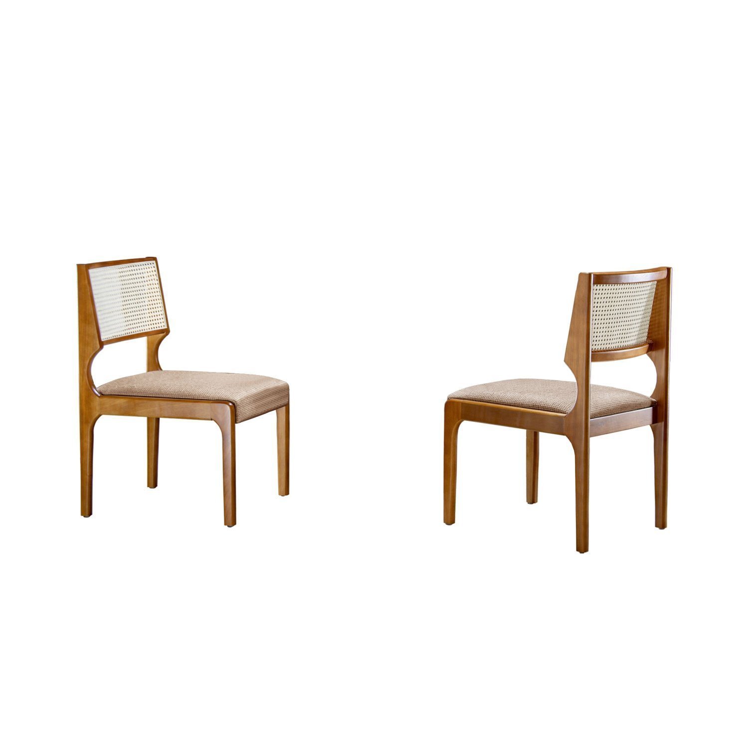 Conjunto 2 Cadeiras em Madeira Maciça Bari  - 2