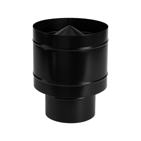 Chapéu Canhão / para Chaminé / Ø 115 Mm / Preto