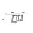Ver imagem 3 de Mesa em Madeira Maciça 220x110cm Tampo Vidro Genova Yescasa