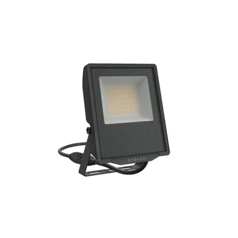 Projetor Stella Evo LED 30W Preto Bivolt 3000k - Luz Amarela
