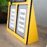 Porta-Retrato Decorativo Em Mdf Amarelo Família 10X15Cm - 2