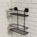 Ver imagem 2 de Porta Shampoo Duplo - Linha Premium Decotec Preto