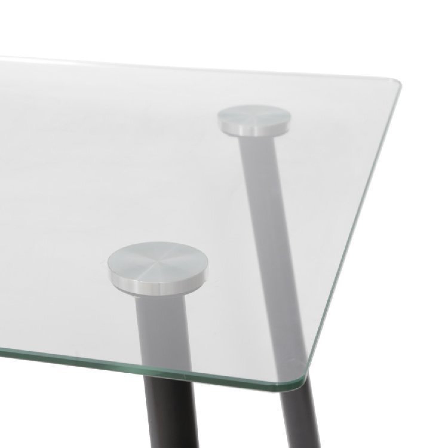 Conjunto Home Office 2 Peças Mesa Taurus Vidro Cadeira Presidente Esteirinha 3301 Espresso Móveis - 4