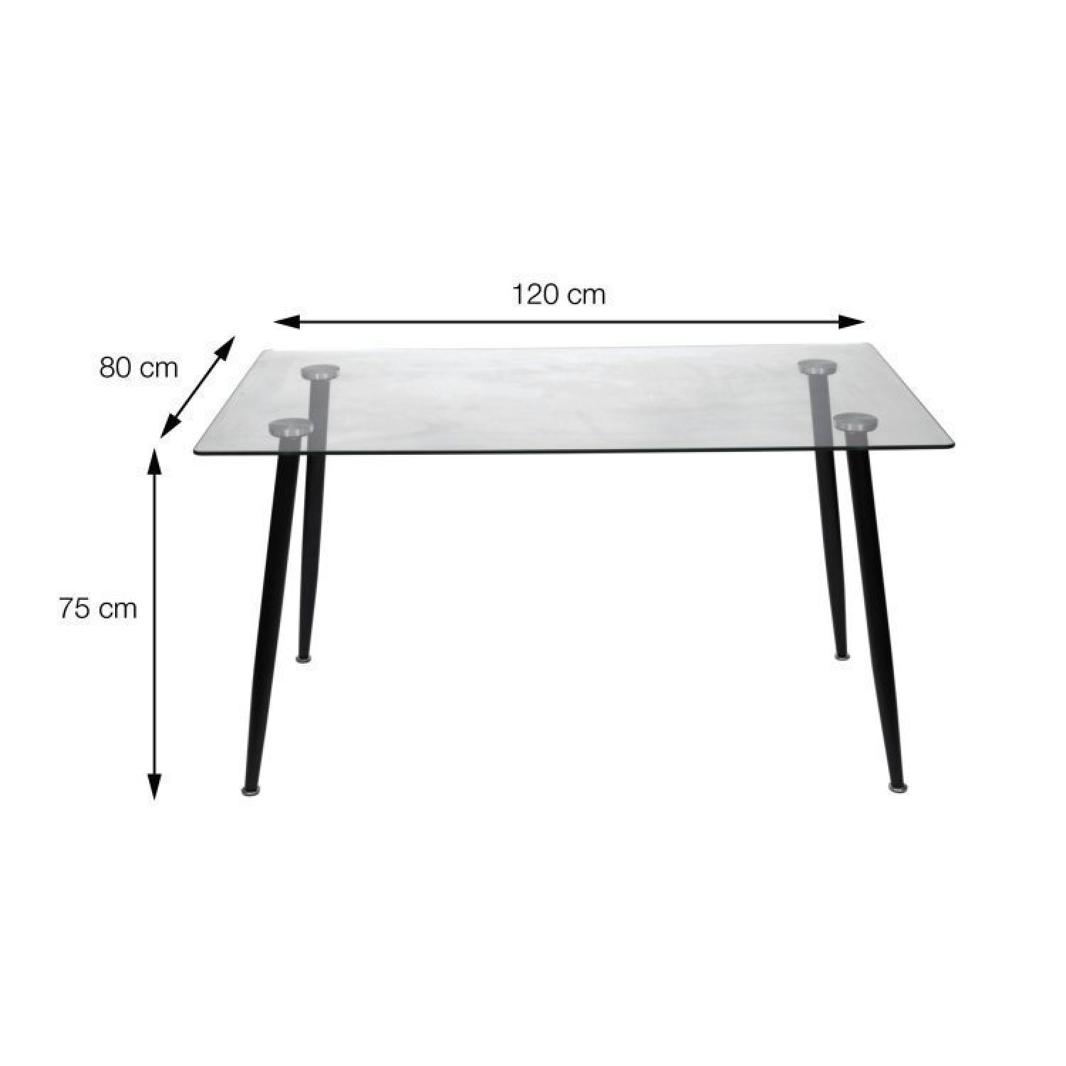 Conjunto Home Office 2 Peças Mesa Taurus Vidro Cadeira Presidente Esteirinha 3301 Espresso Móveis - 7