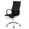Conjunto Home Office 2 Peças Mesa Taurus Vidro Cadeira Presidente Esteirinha 3301 Espresso Móveis - 9