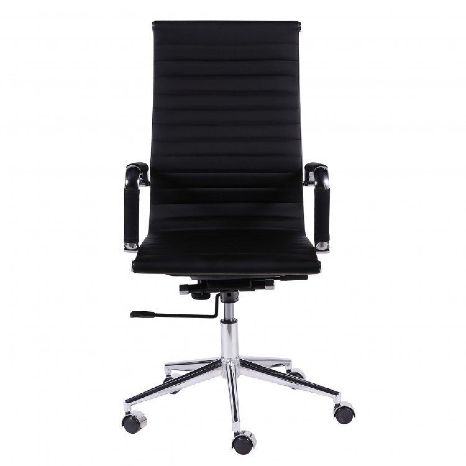 Conjunto Home Office 2 Peças Mesa Taurus Vidro Cadeira Presidente Esteirinha 3301 Espresso Móveis - 10