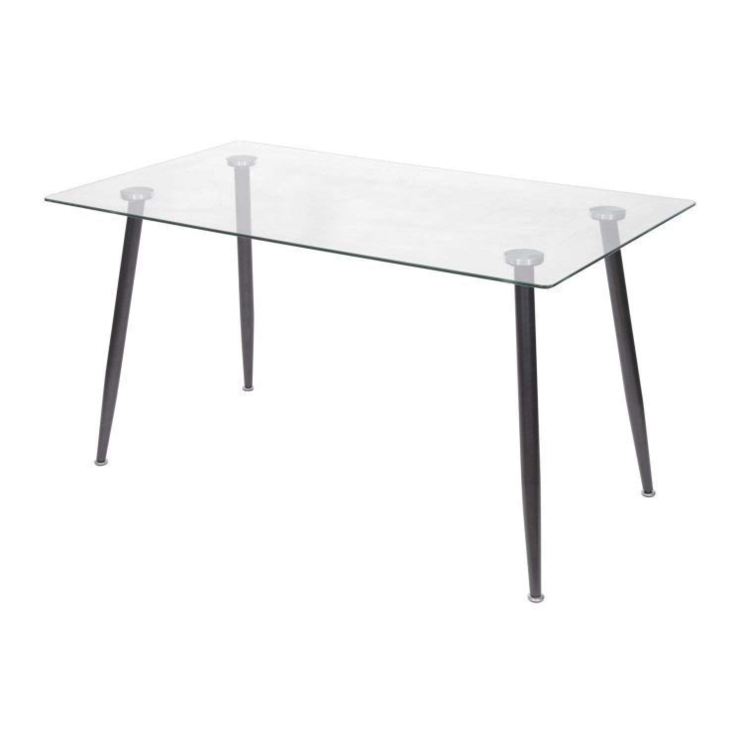 Conjunto Home Office 2 Peças Mesa Taurus Vidro Cadeira Presidente Esteirinha 3301 Espresso Móveis - 5