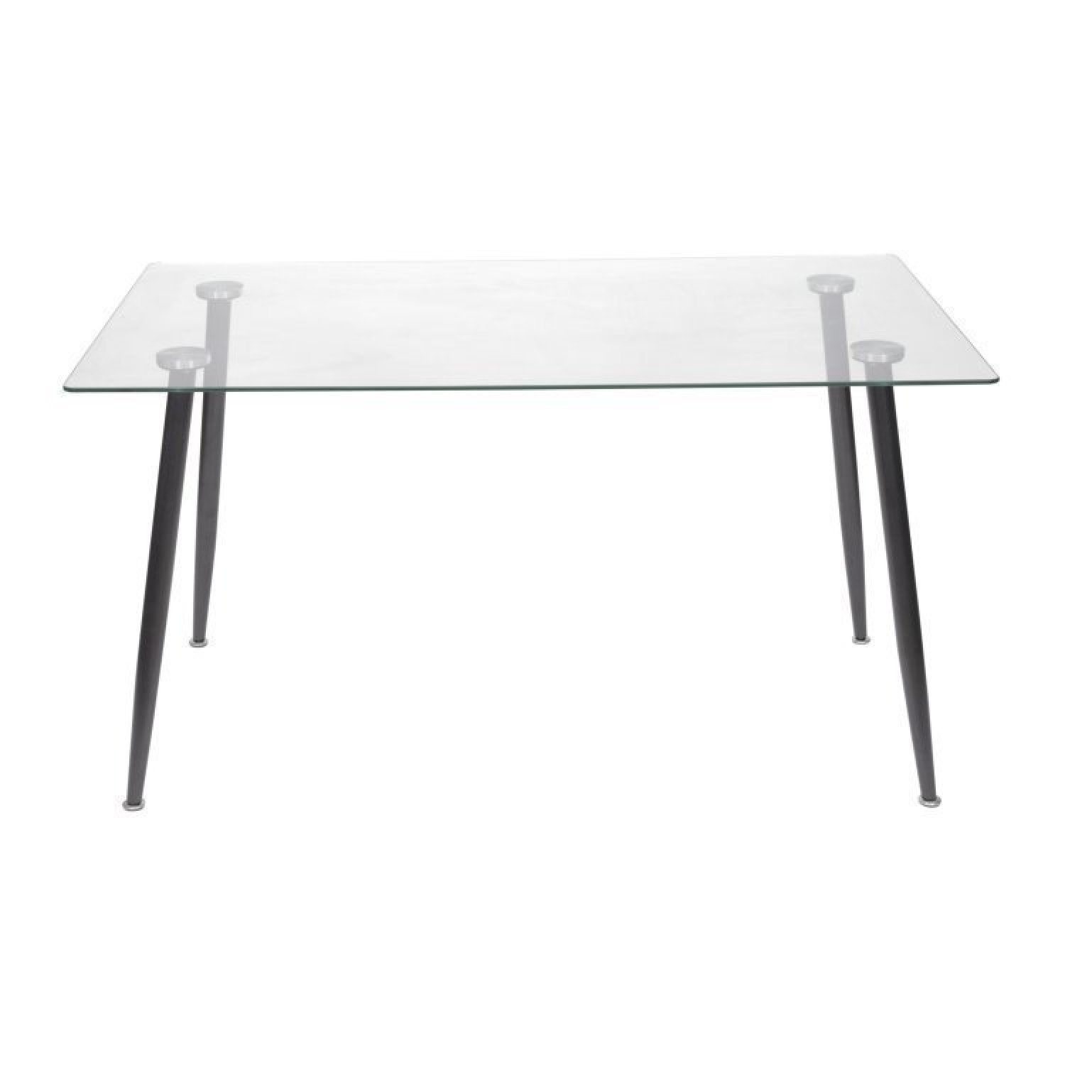 Conjunto Home Office 2 Peças Mesa Taurus Vidro Cadeira Presidente Esteirinha 3301 Espresso Móveis - 6