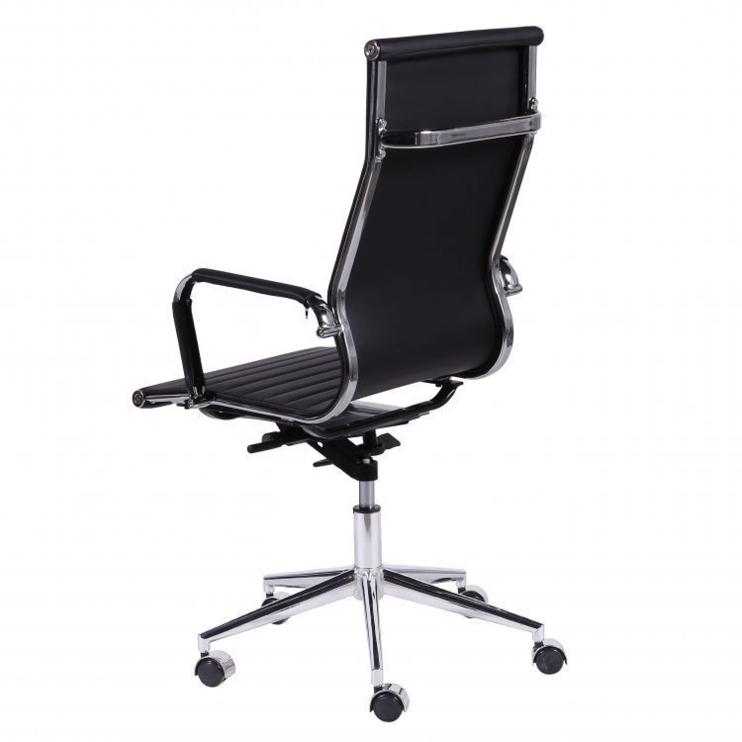 Conjunto Home Office 2 Peças Mesa Taurus Vidro Cadeira Presidente Esteirinha 3301 Espresso Móveis - 11