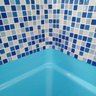 Pastilhas de Vidro Azul e Branca Mescla Cristal Brilhante Kit 11 Unidades Piscina Banheiro 30x30cm - 9
