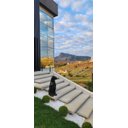 Ver imagem 5 de Escultura Obra de Arte Estátua Pantera Sentada Grande 90cm:preto Brilho