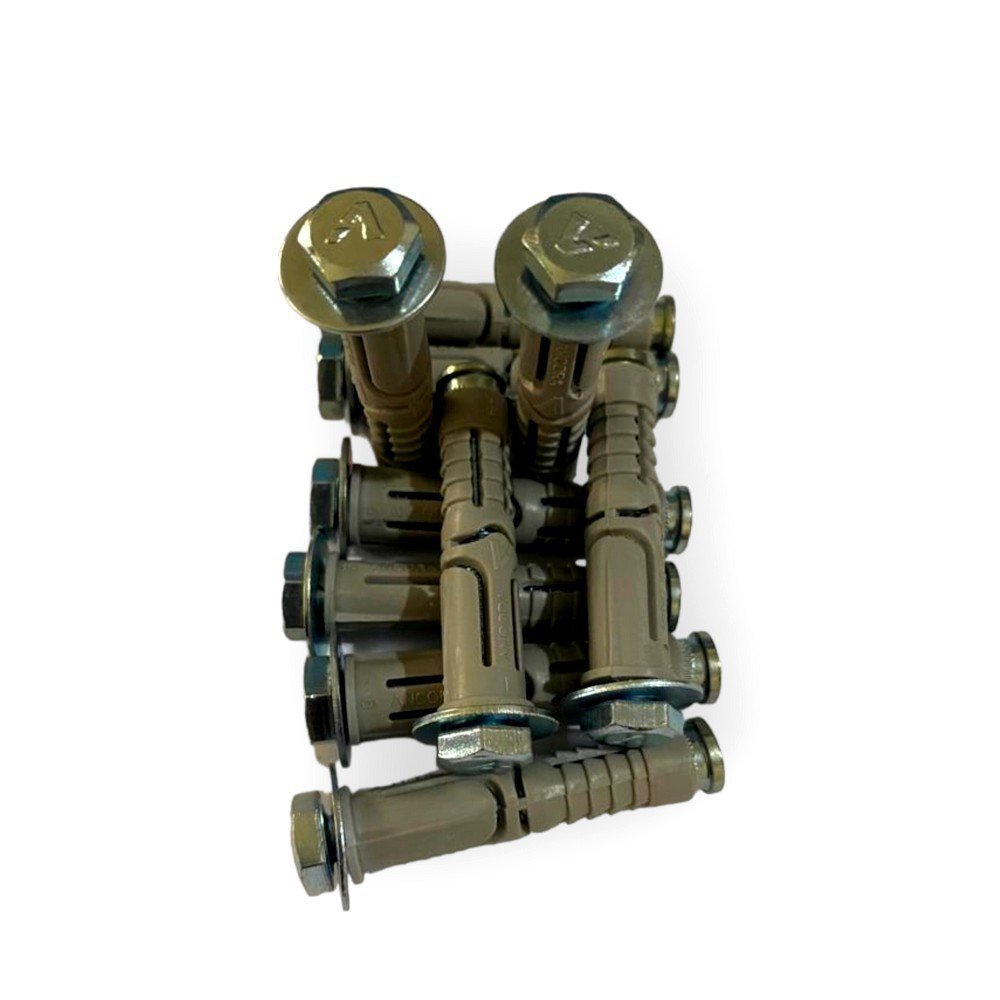 Chumbador De Nylon 1/4 CBN 10 Unidades Resistente Seguro Ancora