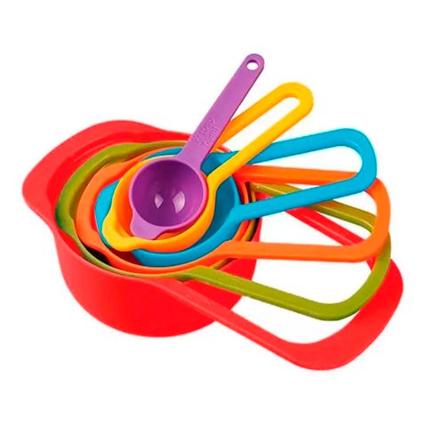 Conjunto de 6 Peças Kit Colheres Xicaras de Medida Cozinha:sortido