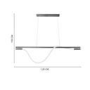Ver imagem 4 de Pendente Led Moderno Taschibra Organic Tex Luz Quente 3000k Bivolt