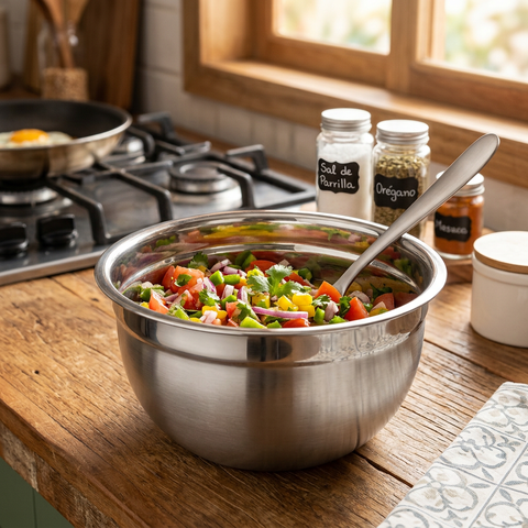 Tigela Inox Bowl 22cm Multiuso Profissional