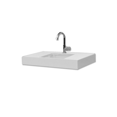 Lavatório Jade de Mármore Sintético 80cm