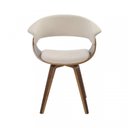 Ver imagem 5 de Conjunto Sala de Jantar Mesa Redonda 120cm Eiffel Tampo MDF com 4 Cadeiras Betina Linho Bege/Creme