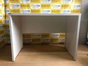 Ver imagem 2 de Mesa para Escritório Bancada em Mdf 15 Mm Branco Escritório Home Office Gamer Trabalho Recepção Aten