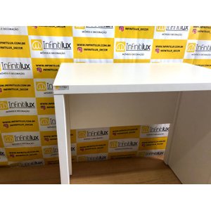 Mesa para Escritório Bancada em Mdf 15 Mm Branco Escritório Home Office Gamer Trabalho Recepção Aten