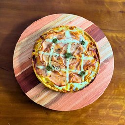 Conjunto 2 Tábuas de Madeira para Servir Pizzas Frios Petiscos 35cm e 38cm Redondas - 8
