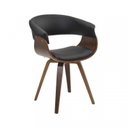 Ver imagem 4 de Conjunto Sala de Jantar Mesa Redonda 120cm Eiffel Tampo MDF com 4 Cadeiras Betina PU Preto