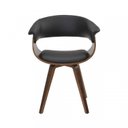 Ver imagem 5 de Conjunto Sala de Jantar Mesa Redonda 120cm Eiffel Tampo MDF com 4 Cadeiras Betina PU Preto