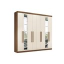 Ver imagem 6 de Guarda Roupa 8 Portas (2 C- Espelho) e 4 Gavetas Master New 8.4 Jatobá - Santos Andirá