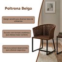 Ver imagem 2 de Poltrona Design Sofisticado Confortavel para Decoracao Caramelo Belga