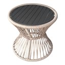 Ver imagem 1 de Mesa Lateral Sol Alumínio Preto Corda Nautica Rami