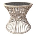 Ver imagem 2 de Mesa Lateral Sol Alumínio Preto Corda Nautica Rami