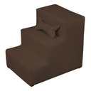 Ver imagem 4 de Escadinha Escada Pet 3 Degraus Rampa para Cama Sofá Suede:Marrom-Escuro/3 Degraus