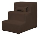 Ver imagem 1 de Escadinha Escada Pet 3 Degraus Rampa para Cama Sofá Suede:Marrom-Escuro/3 Degraus