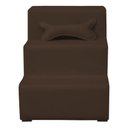 Ver imagem 3 de Escadinha Escada Pet 3 Degraus Rampa para Cama Sofá Suede:Marrom-Escuro/3 Degraus