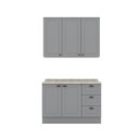 Ver imagem 3 de Cozinha Compacta 2 Peças 5 Portas 3 Gavetas Emily