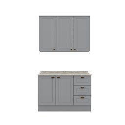 Cozinha Compacta 2 Peças 5 Portas 3 Gavetas Emily - 3