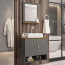 Ver imagem 2 de Gabinete Banheiro Deli Cuba Torino Bco Torn Valv Click Inox