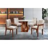 Conjunto Sala de Jantar Mesa Nuance 110cm Redonda com 4 Cadeiras Monaco Yescasa - 1