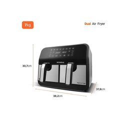 Fritadeira Air Fryer Dual Duplo Cesto 8l Mondial 220v - 7
