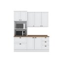 Ver imagem 2 de Cozinha Compacta Modulada 3 Peças com Torre Quente Emily Branco/HP/Nature