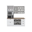 Ver imagem 3 de Cozinha Compacta Modulada 3 Peças com Torre Quente Emily Branco/HP/Nature