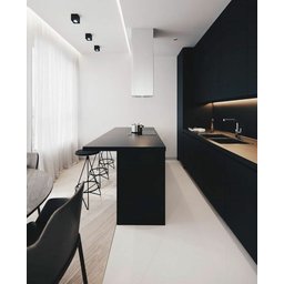 Plafon Spot Sobrepor Tubo P/ Dicroica Textura - Real Lustre - Preto - 4