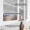 Ver imagem 6 de Cozinha Compacta Modulada 100% MDF 4 Peças com Torre Quente e Balcão com Tampo Branca/Nature Emily