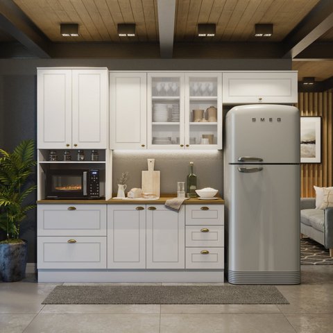 Cozinha Compacta 4 Peças com Torre Quente Emily