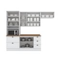Ver imagem 2 de Cozinha Compacta Modulada 4 Peças com Torre Quente Emily Branco/HP/Nature