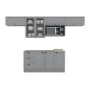 Ver imagem 3 de Cozinha Compacta 7 Peças Emily Espresso Móveis